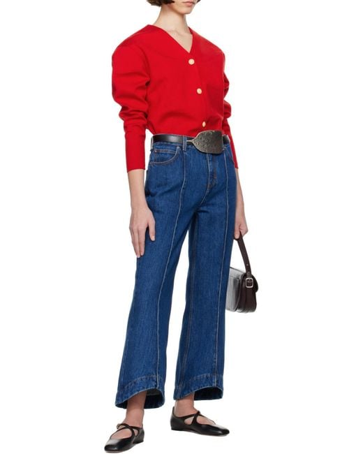 Bally Blue Belt Loop Jeans