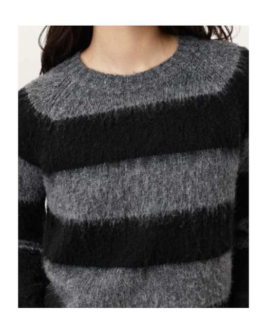 AllSaints Black Striped Sweater