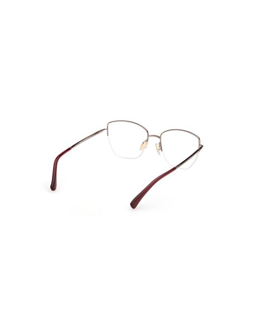 Max Mara Natural Half-Rimmed Plano Lenses