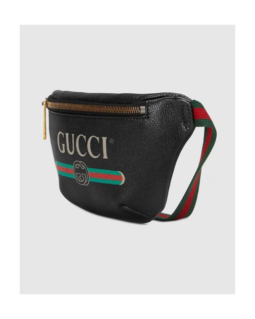 Gucci Black Print Small Belt Bag