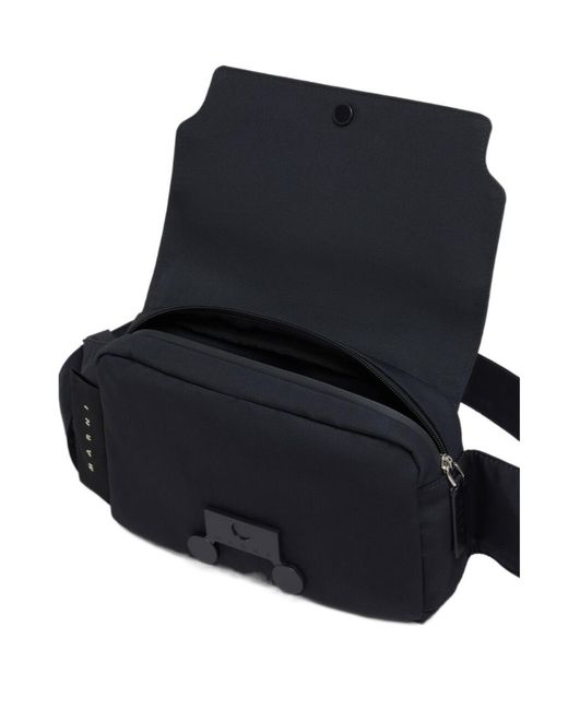 Marni Black Cordura Cityscape Belt Bag for men