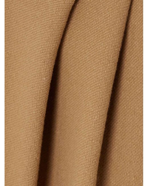 Dries Van Noten Natural Wrap Effect Skirt