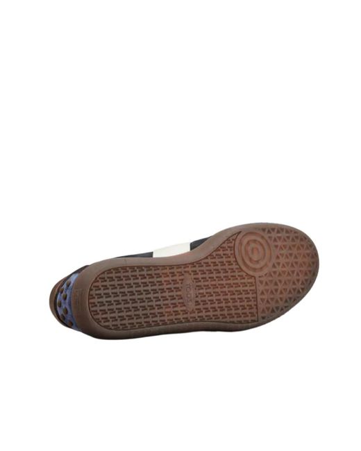 Tod's Blue Low Top Lace-Up Sneakers for men