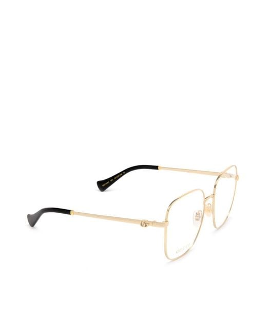 Gucci White Eyewear Square Frame Glasses
