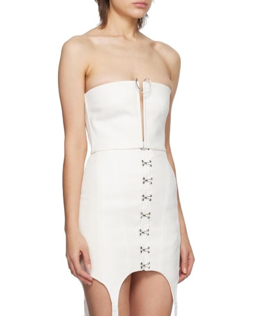 Dion Lee White Mobius Bandeau Top