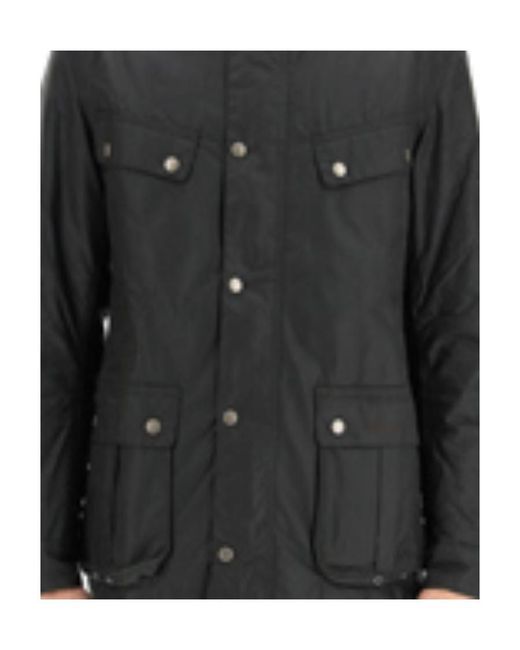 Barbour Blue Duke High-Neck Wax Jacket for men