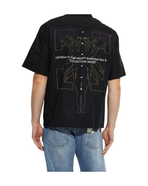 Off-White c/o Virgil Abloh Black Shirt With Logo for men