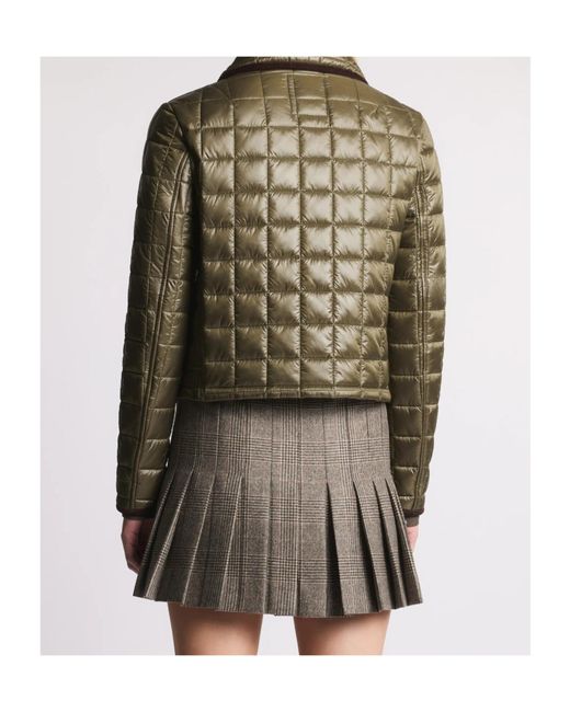 Fay Green 3 Ganci Quilted Checkered Jacket