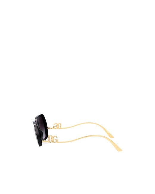 Dolce & Gabbana White Full Frame Sunglasses
