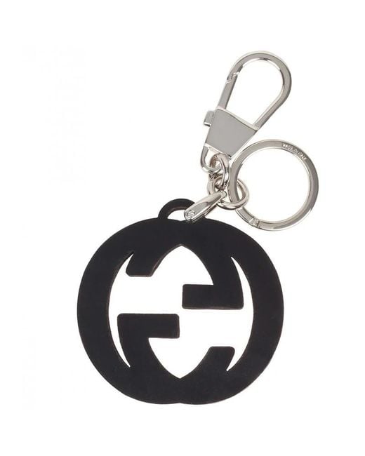 Gucci Red Gg Embellished Keyring