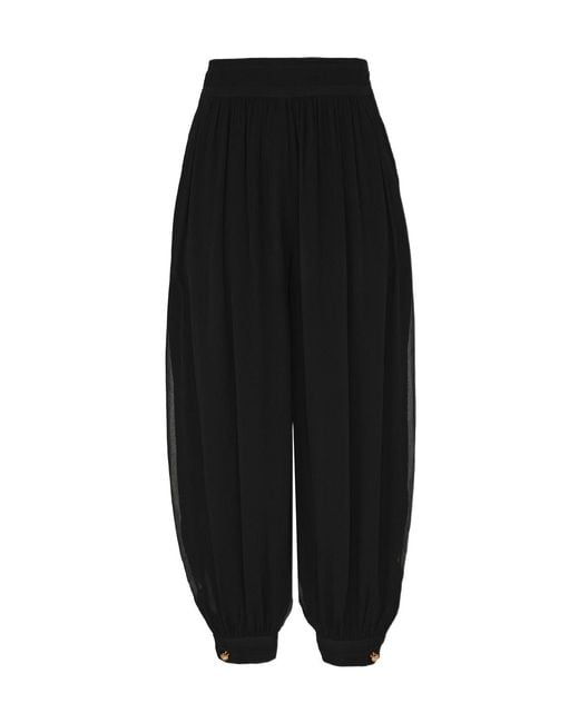 Zimmermann Black Luna Billow Harem Trousers