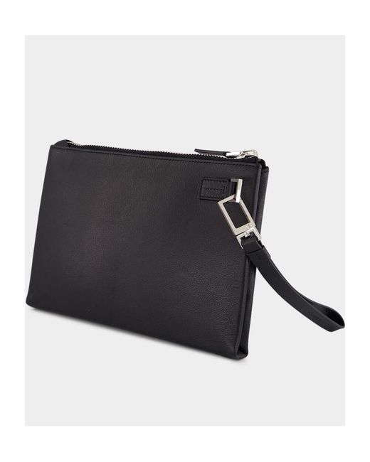Tom Ford Black Minimal Slim Wristlet Pouch Bag for men