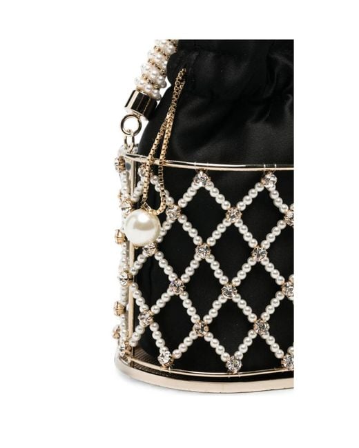 Rosantica Black Drawstring Tote Bag