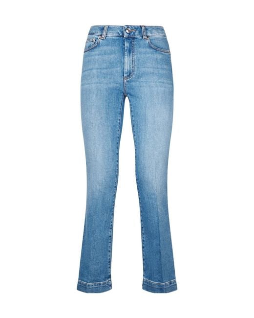 Sportmax Blue Belt-Loop Jeans