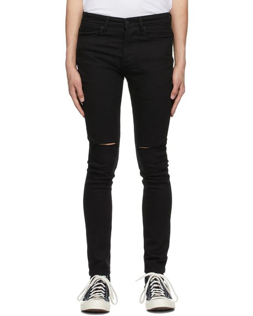 Ksubi Black Ace Slice Skinny Jeans for men