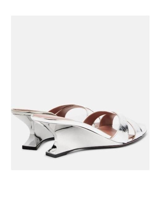 Paris Texas Multicolor Nina 50 Metallic Leather Wedges