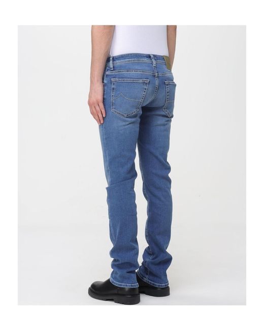 Jacob Cohen Blue Belt Loop Jeans for men