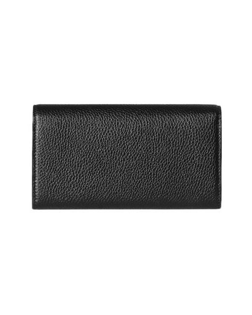 Gucci Black Softbit Continental Wallet