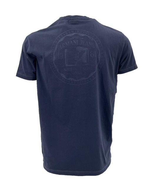 Armani Jeans Blue Item O-Neck Short-Sleeved T-Shirt for men