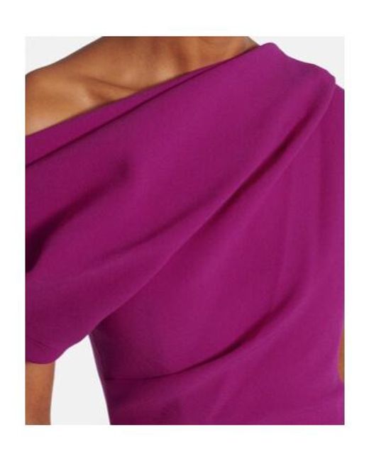 Roksanda Purple Maite Draped Crêpe Gown