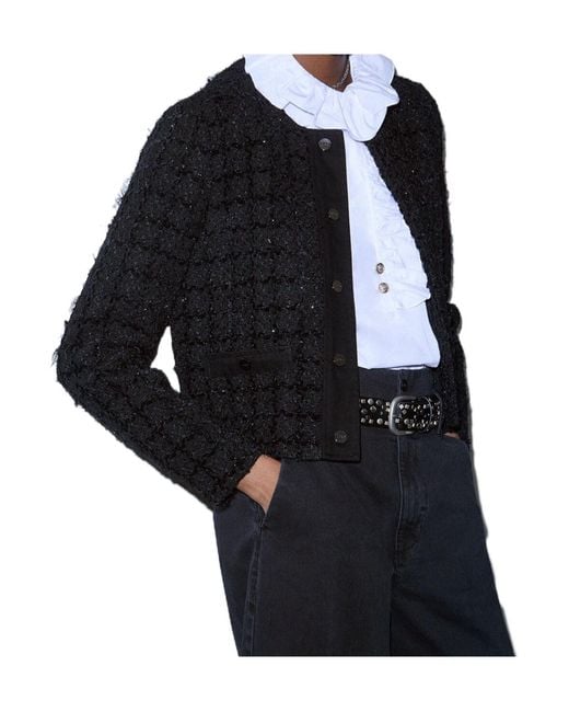 Liu Jo Black Bouclé Jacket