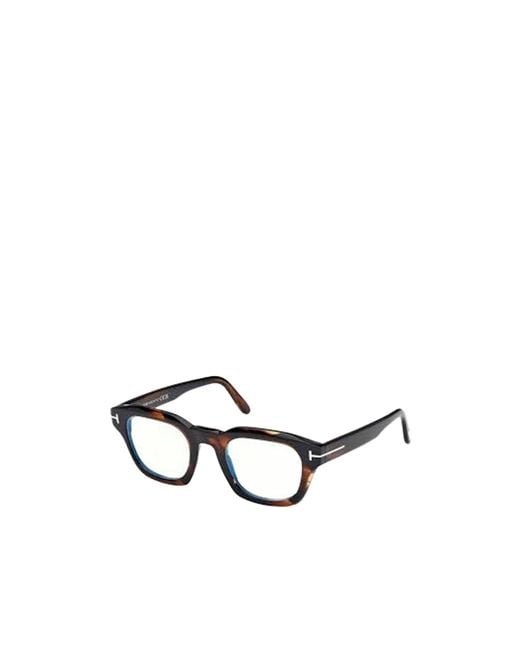 Tom Ford White Eyewear Square Frame Glasses for men