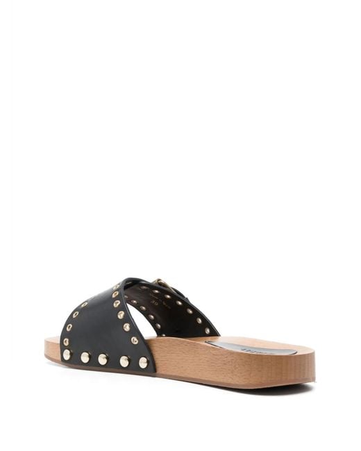 Isabel Marant Multicolor Jaso Buckled Clogs