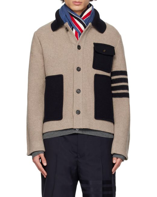 Thom Browne Blue Workmans Virgin-Wool Jacket for men