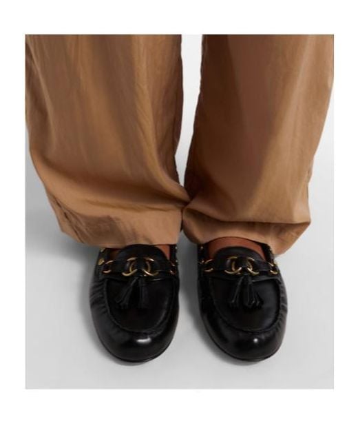 Isabel Marant Black Faxel Studded Leather Moccasins