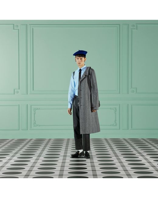 Gucci Gray Single-Breasted Coats for men