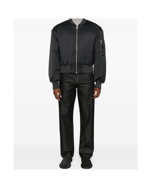 Entire studios Black Logo-Patch Jeans