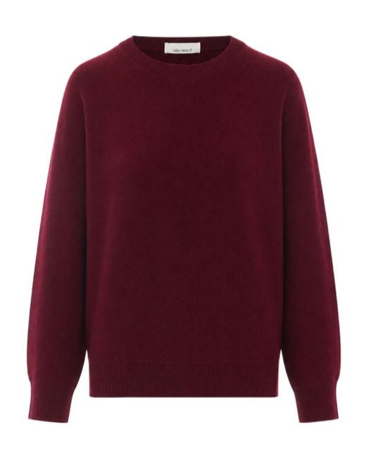 Lisa Yang Red Long-Sleeved Sweater