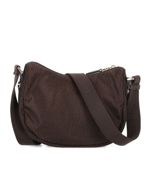 Borbonese Black B-Club Luna Shoulder Bag
