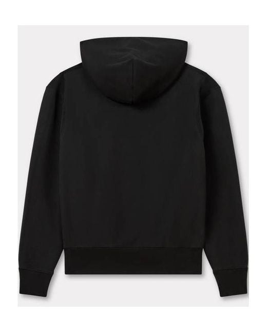 KENZO Black Boke Flower 2.0 Embroidered Hoodie for men