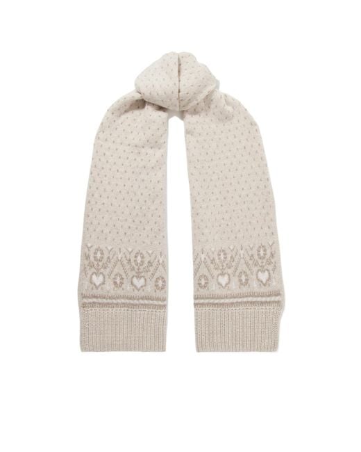 Khaite White Rectangular Scarf
