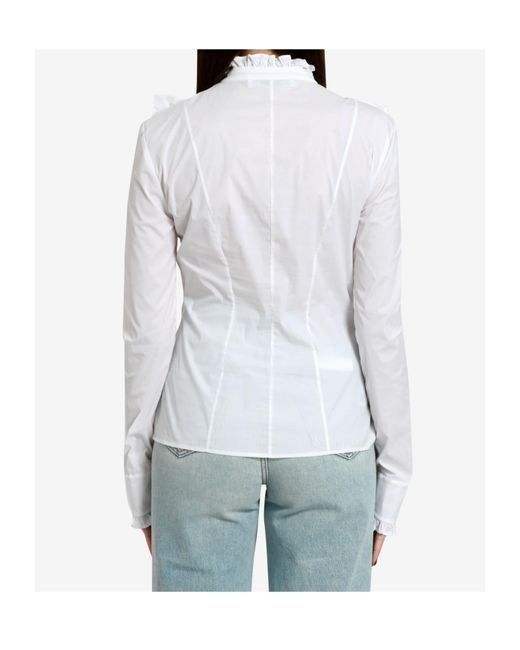 Philosophy Di Lorenzo Serafini White Ruffled Shirt