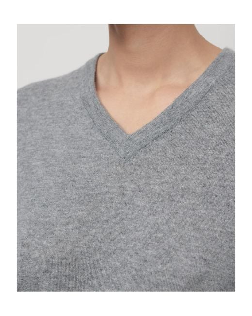The Row Gray Nian Knitted Sweater
