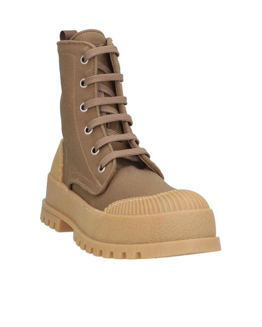 Weekend by Maxmara Brown Minimalist Lace-Up Ankle Boots