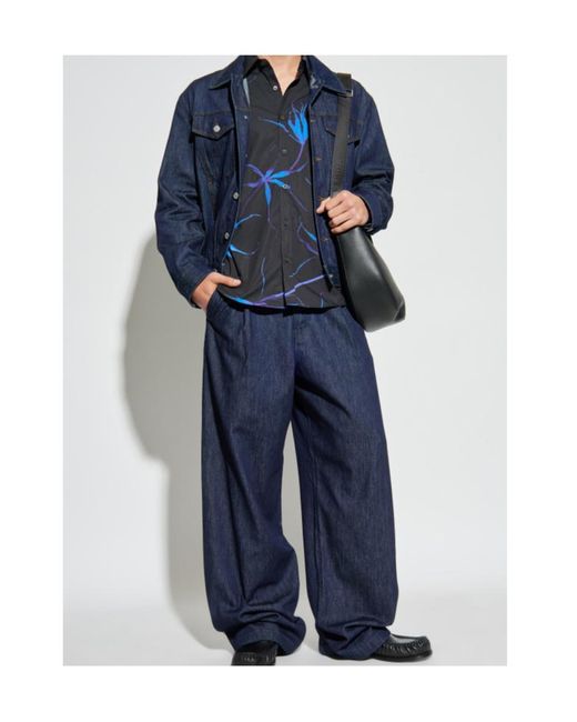 Dries Van Noten Blue Jeans With Belt Loops for men