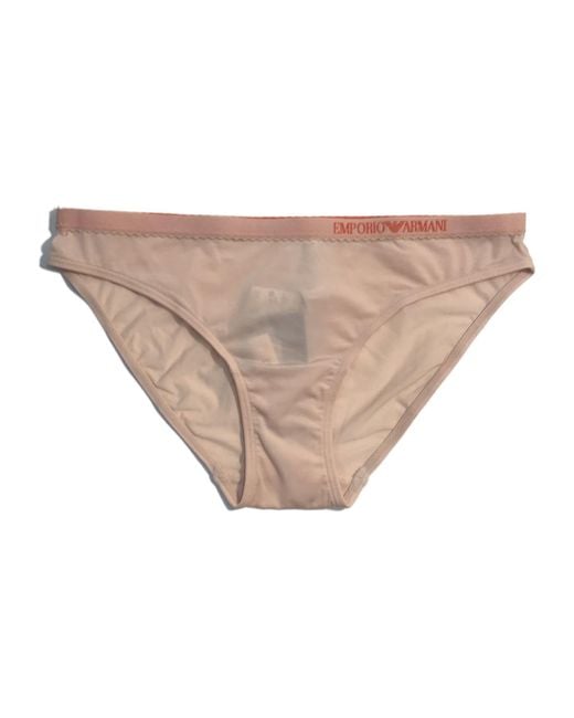 Emporio Armani White Logo Briefs Pants