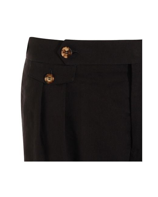 Brunello Cucinelli Black Straight Leg Pants for men