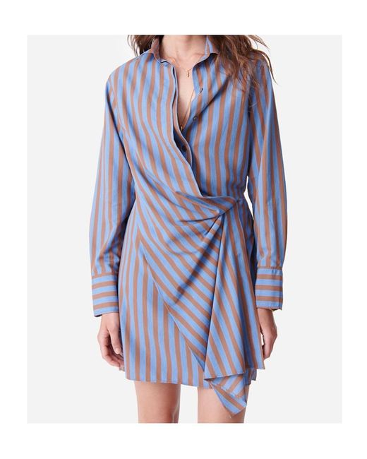 Vanessa Bruno Blue Long-Sleeved Dress