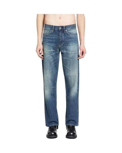 sunflower Blue Logo-Patch Denim Jeans for men