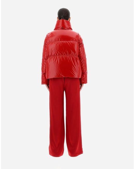 Herno Red High-Neck Down Jacket