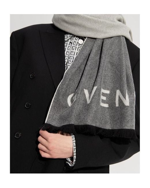 Givenchy Gray 4G Scarf