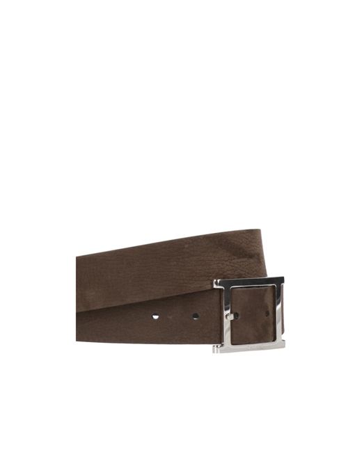 Orciani Brown Reversible Leather Belt for men