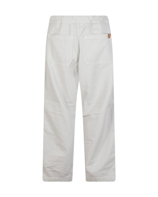 Haikure Gray Drawstring Panelled Trousers for men