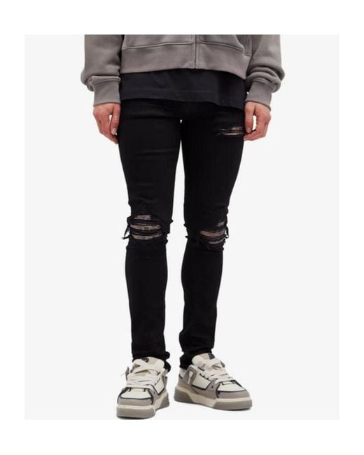 Amiri Black Mx1 Five-Pocket Jeans for men