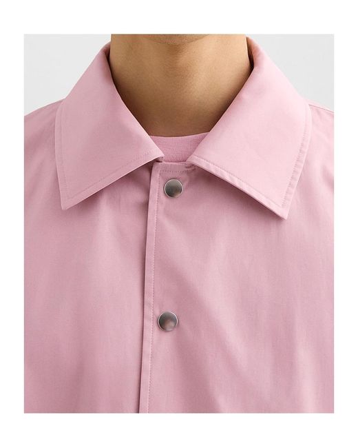 Jil Sander Pink Button Logo Shirt Jacket for men