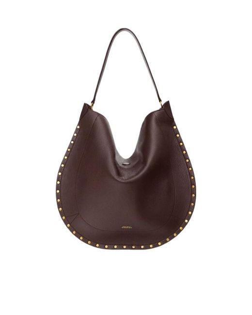 Isabel Marant Brown Top-Handle Shoulder Bag